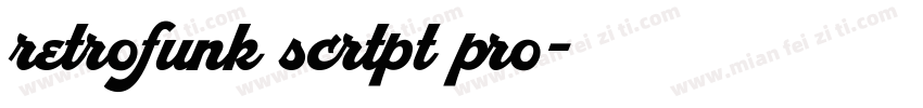 retrofunk scrtpt pro字体转换